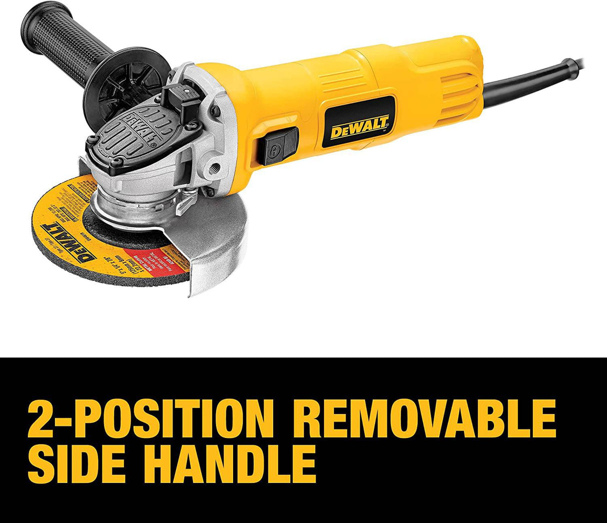 Amoladora angular DEWALT, protector de un toque, 4-1/2 pulgadas (DWE4011) - DIGVICE MX