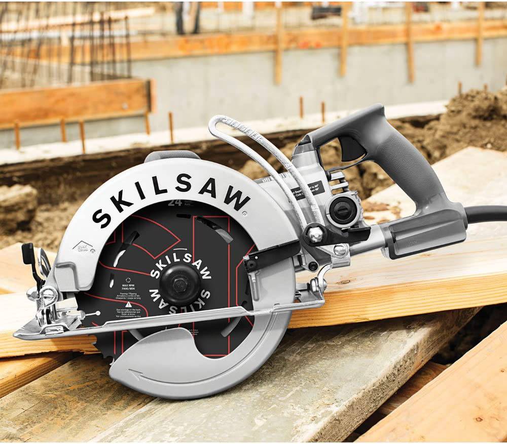 SKILSAW SPT78W-01 Sierra circular de tornillo sin fin de aluminio de 15 amperios y 8-1/4 pulgadas - DIGVICE MX