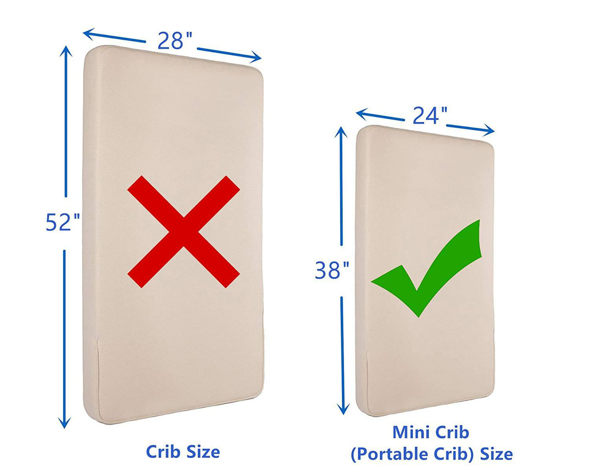 American Baby Company - Funda protectora impermeable para colchón Porta/Mini Cuna, color blanco (1 unidad), para niños y niñas - DIGVICE MX