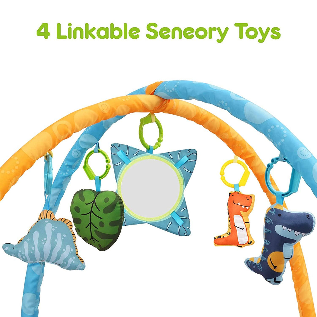 BATTOP Tapete de juegos para bebés, gimnasio de actividades con hoyo de pelota, tapete 4 en 1 para el tiempo boca abajo para bebés y niños pequeños, con juguetes sensoriales - DIGVICE MX