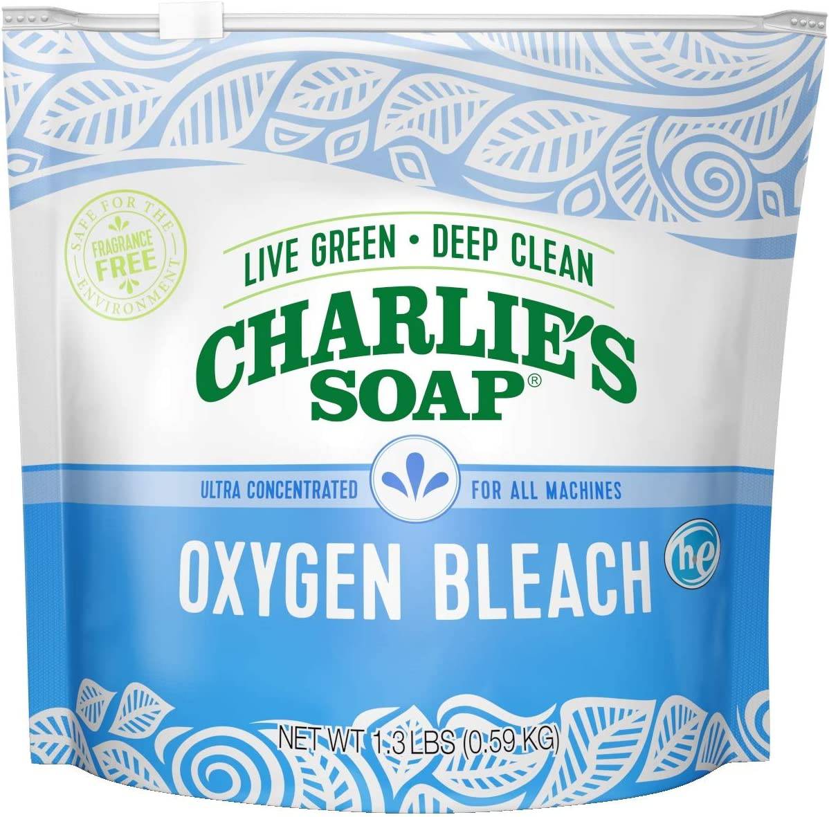 Charlie's Soap - Blanqueador de oxígeno sin cloro biodegradable - 1.3 lbs (paquete de 2) - DIGVICE MX