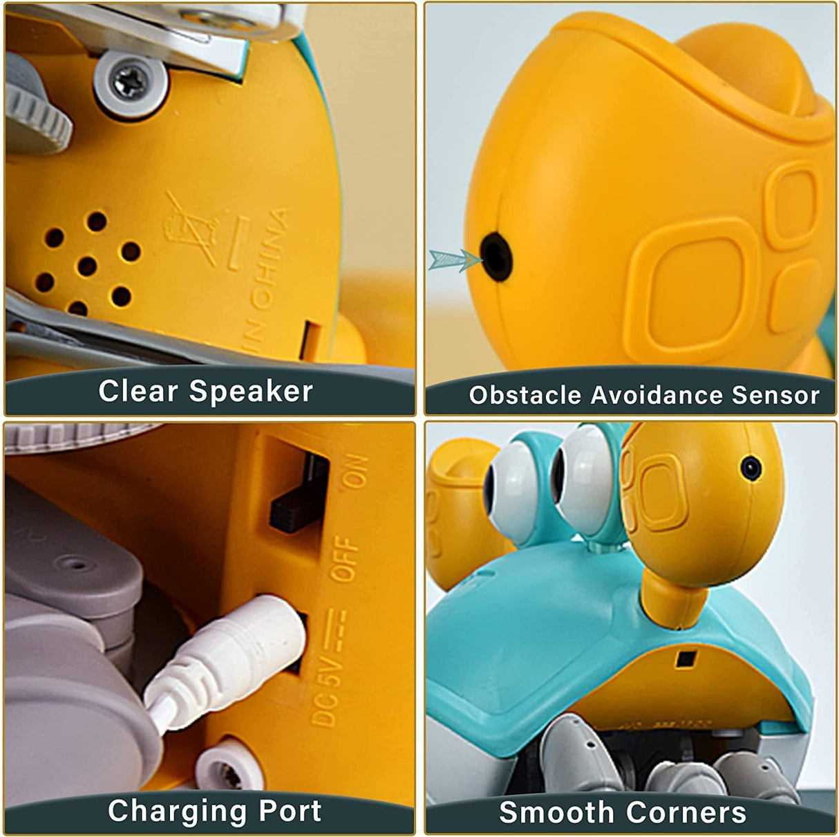 Yeaye Crawling Crawling Crawl Baby Toy Gifts, Juguetes para el tiempo de barriga para bebés, Cute Dancing Walking Moving Baby Cangrejos de inducción sensorial - aa01