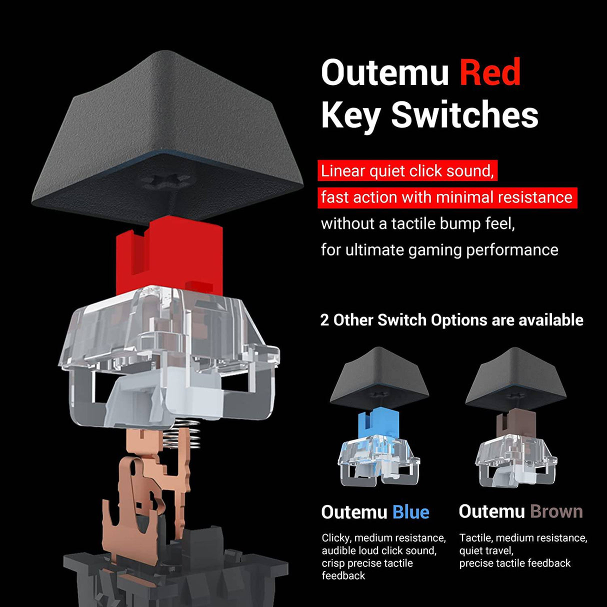 Redragon K552 Teclado mecánico para juegos RGB LED Arco iris retroiluminado Teclado con cable con interruptores rojos para Windows Gaming PC (87 teclas, negro)