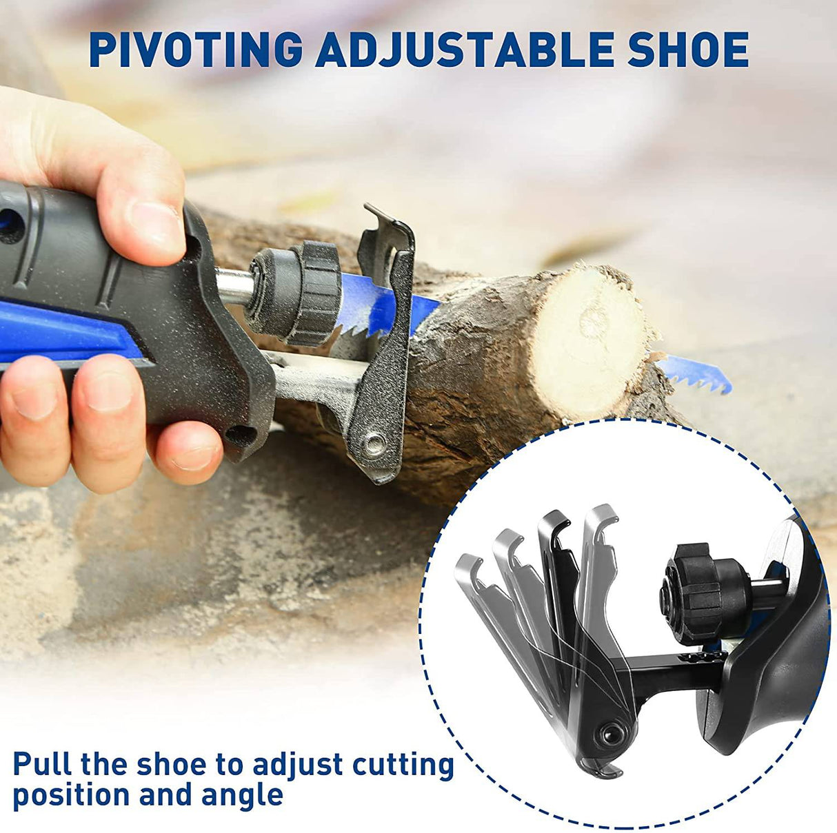 Sierra de sable SORAKO 20 V máx., con batería de 4,0 Ah y cargador, velocidad variable de 0-3000 SPM, con 2 cuchillas para corte de madera y metal - DIGVICE MX