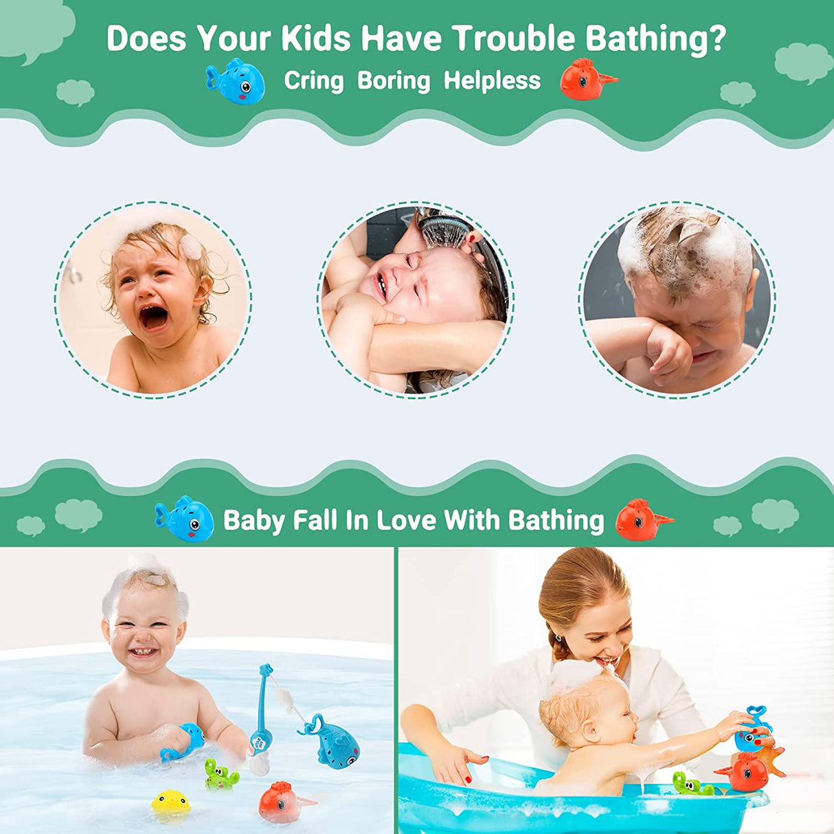 Scumtico Juguetes de agua de chorro flotante para la hora del baño - B09FXZJ4X4