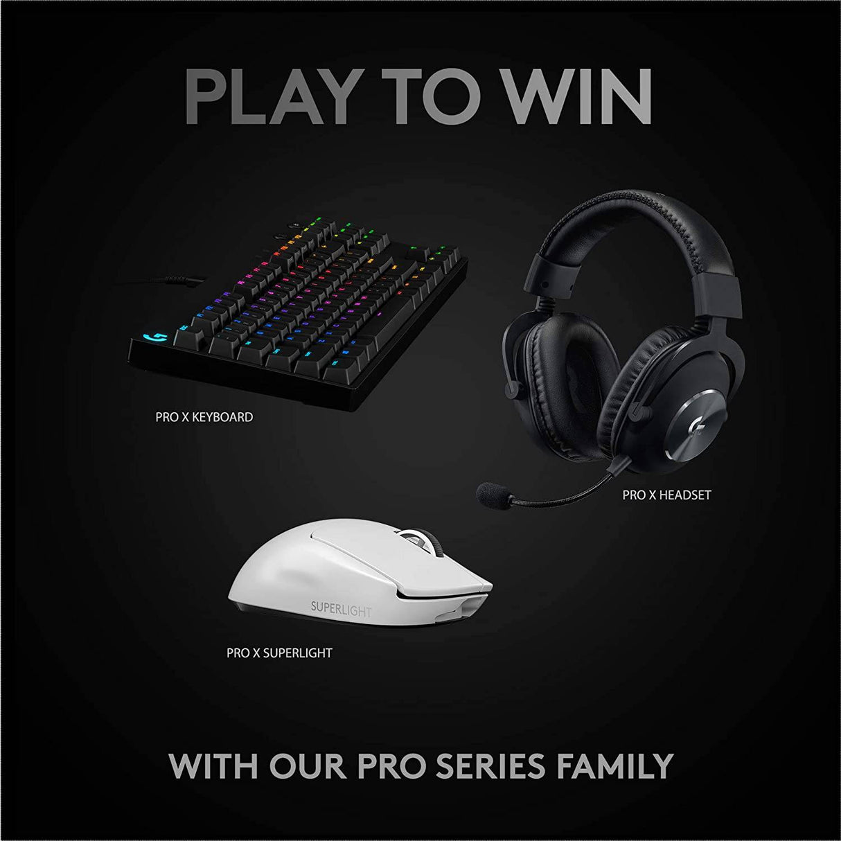 Logitech G PRO X SUPERLIGHT - Ratón inalámbrico para juegos, ultraligero, sensor HERO 25K, 25 600 DPI, 5 botones programables, batería de larga duración, compatible con PC/Mac - Blanco