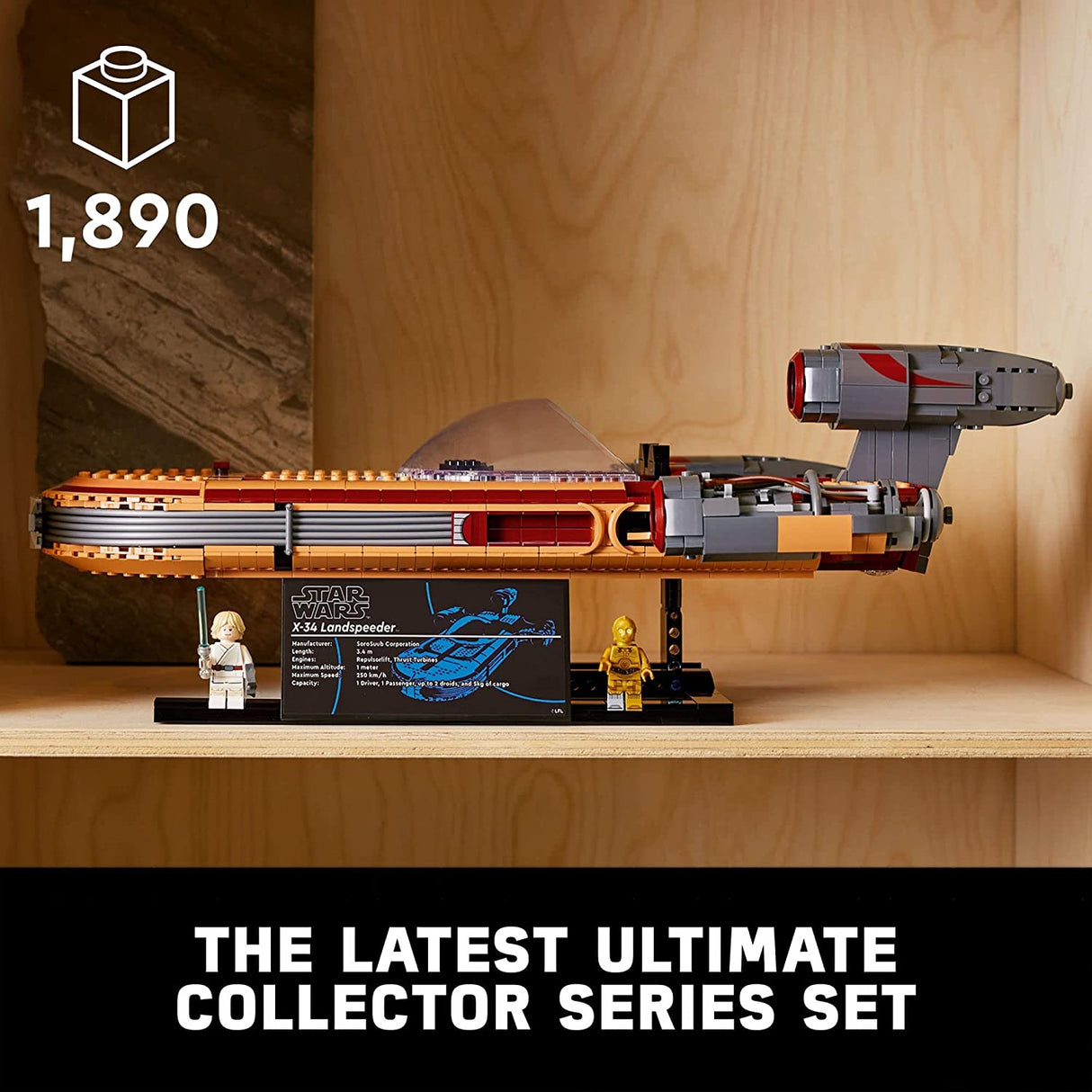 LEGO Star Wars Luke Skywalker's Landspeeder 75341 (1,890 piezas)