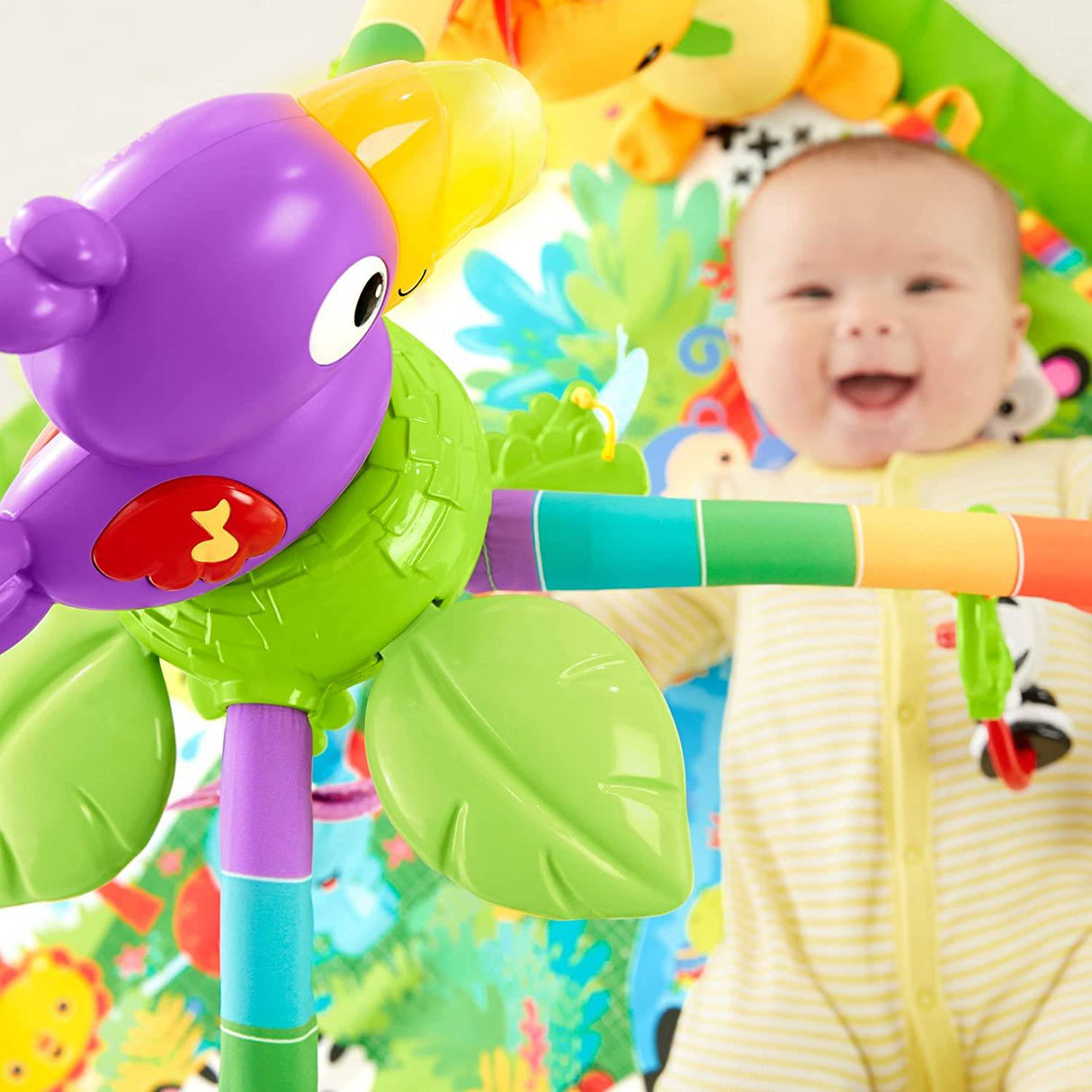 Fisher-Price - Gimnasio de lujo con música y luces en la selva tropical - DIGVICE MX
