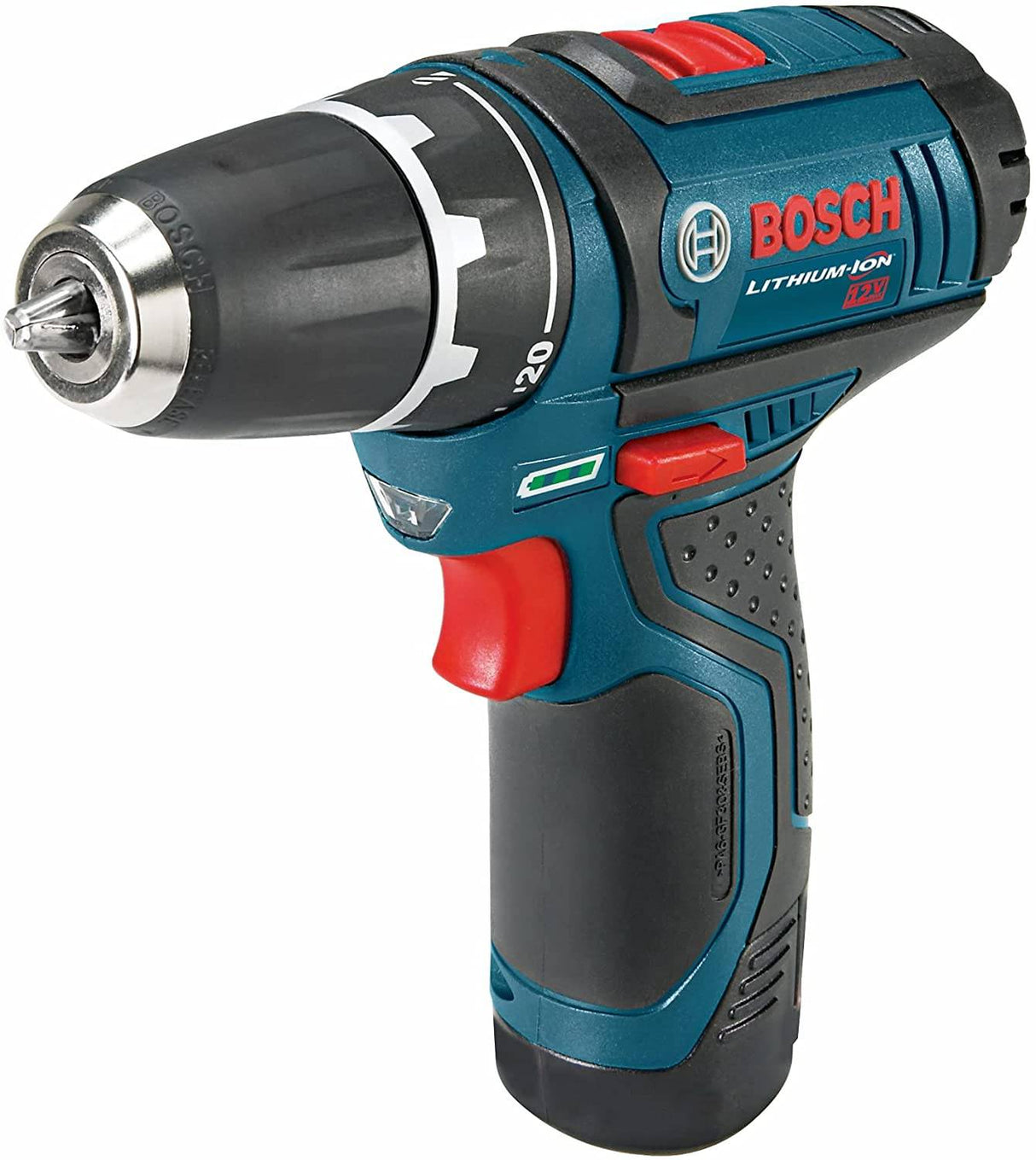 BOSCH Power Tools Drill Kit - PS31-2A - 12V, 3/8 pulgadas, destornillador de dos velocidades, juego de taladro inalámbrico - Incluye dos baterías de iones de litio, cargador de 12V, puntas de destornillador y bolsa de transporte suave, azul - DIGVICE MX
