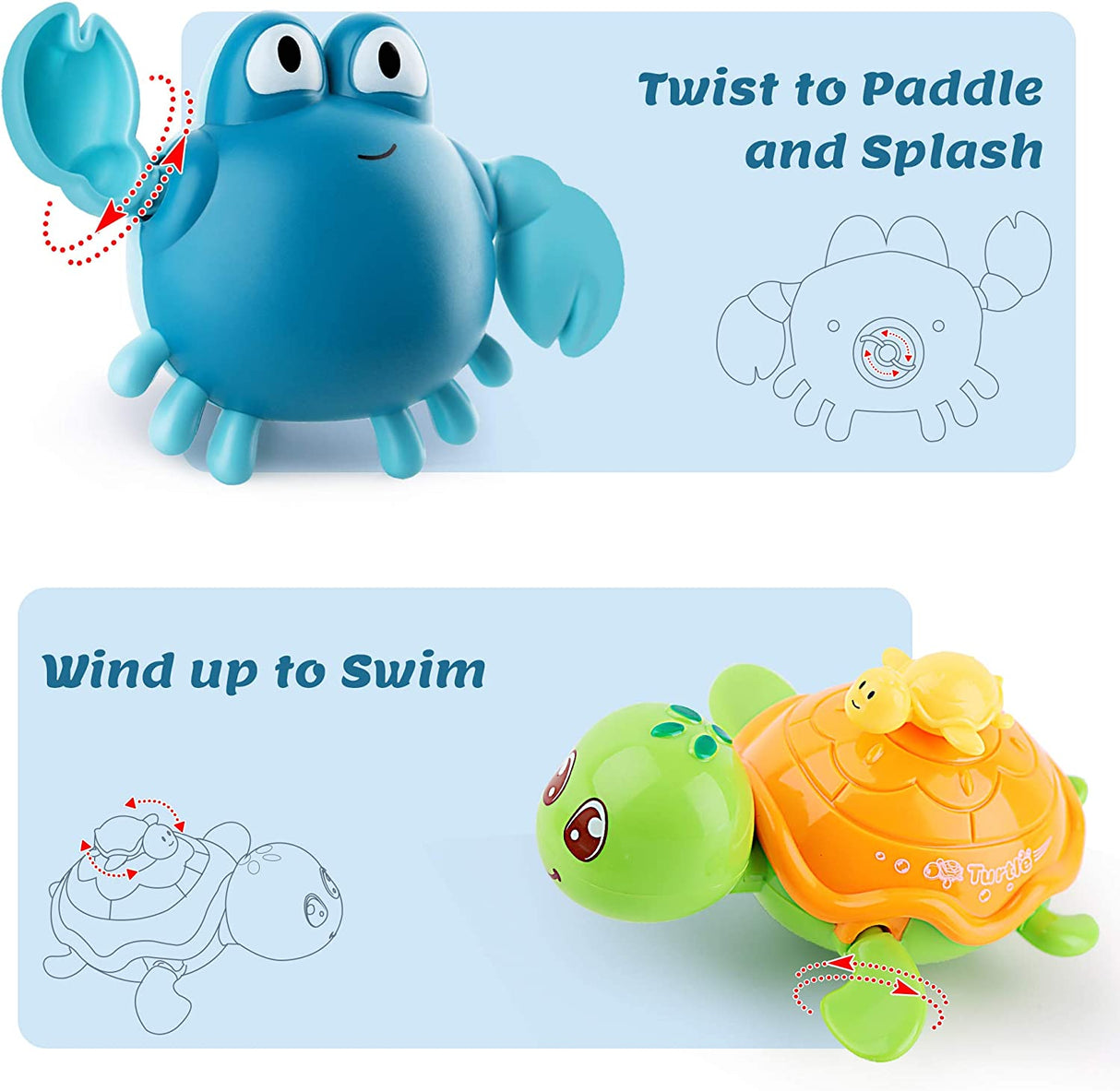 iPlay, iLearn Juguetes de baño para bebés con organizador, pulpo que lanza chorros de agua, tortuga de natación con cuerda, bañera y ducha, vasos apilables - B07BSK7781