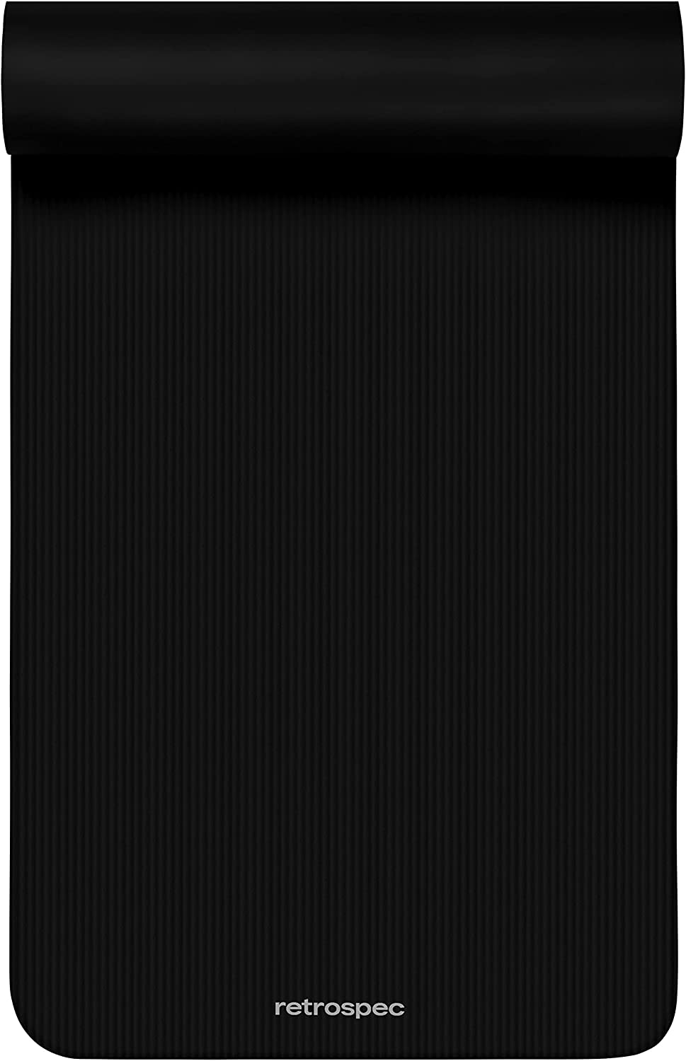 Retrospec Solana Esterilla de yoga de 1" y 1/2" de grosor con correa de nailon para hombres y mujeres - Esterilla de ejercicio antideslizante para yoga en casa, pilates, estiramiento, entrenamiento de suelo y fitness