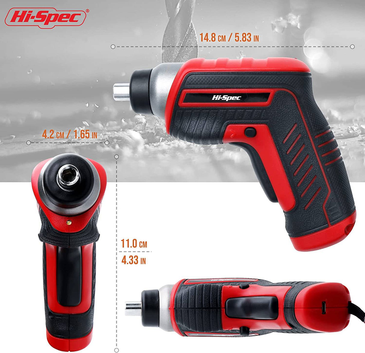 Hi-Spec Juego de destornilladores eléctricos inalámbricos, 27 piezas - DIGVICE MX