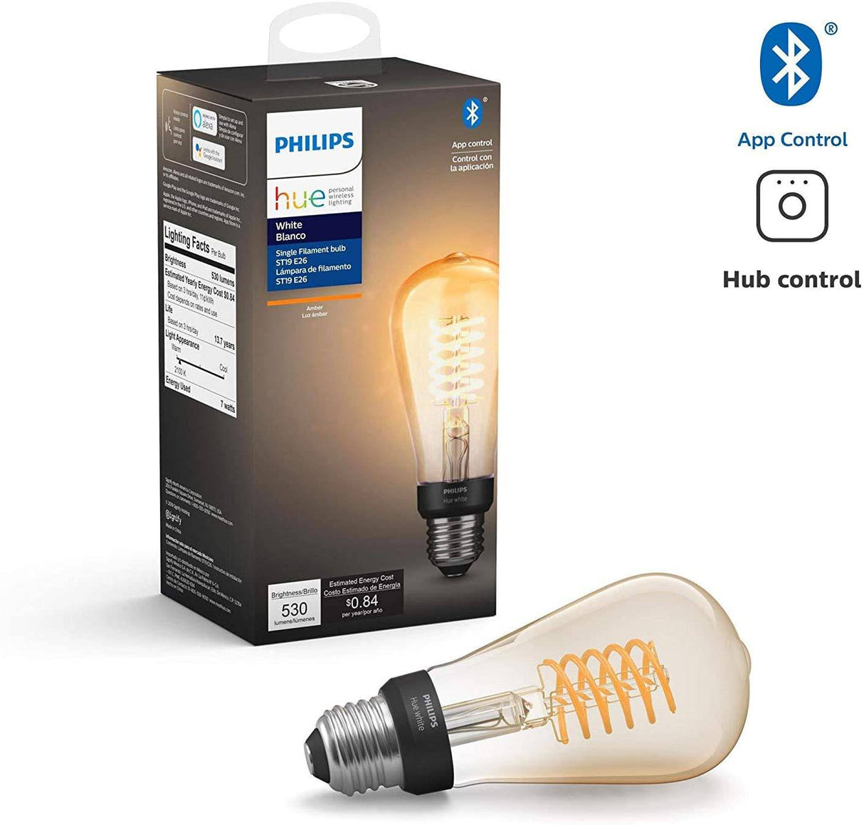 Filamento inteligente Philips Hue 551788-2, paquete de 2, ST19 - DIGVICE MX