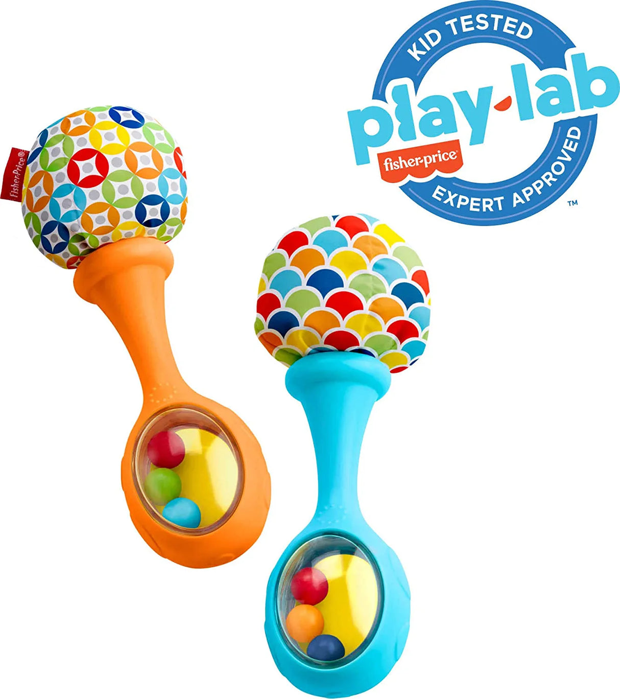 Fisher-Price Maracas, juego de 2 juguetes para recién nacidos FPY65