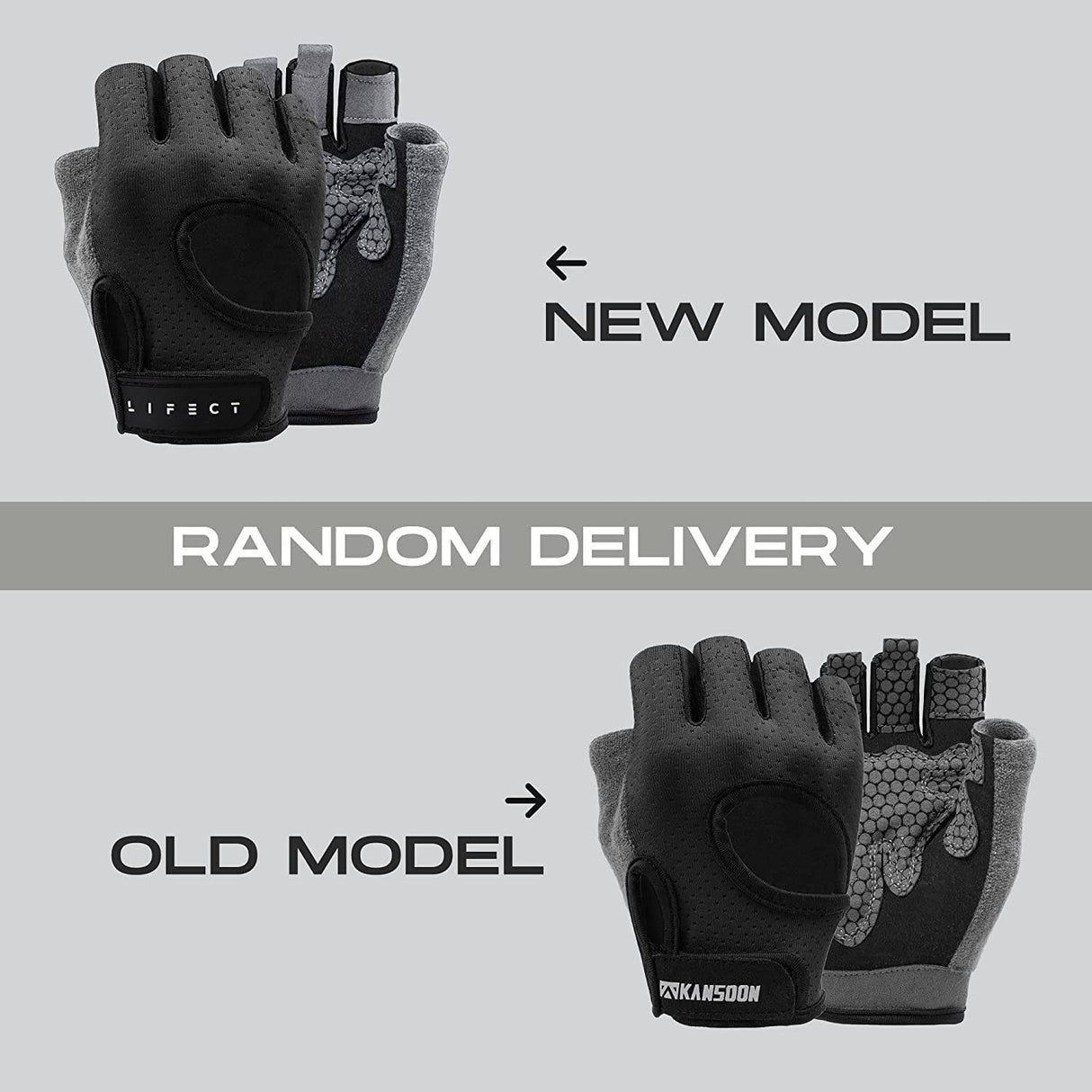 KANSOON Guantes de Entrenamiento Transpirables Esenciales, Levantamiento de Pesas Guantes de Ejercicio de Gimnasio sin Dedos con Espalda Abierta Curvada, para Levantamiento de Pesas, Mujeres y Hombres