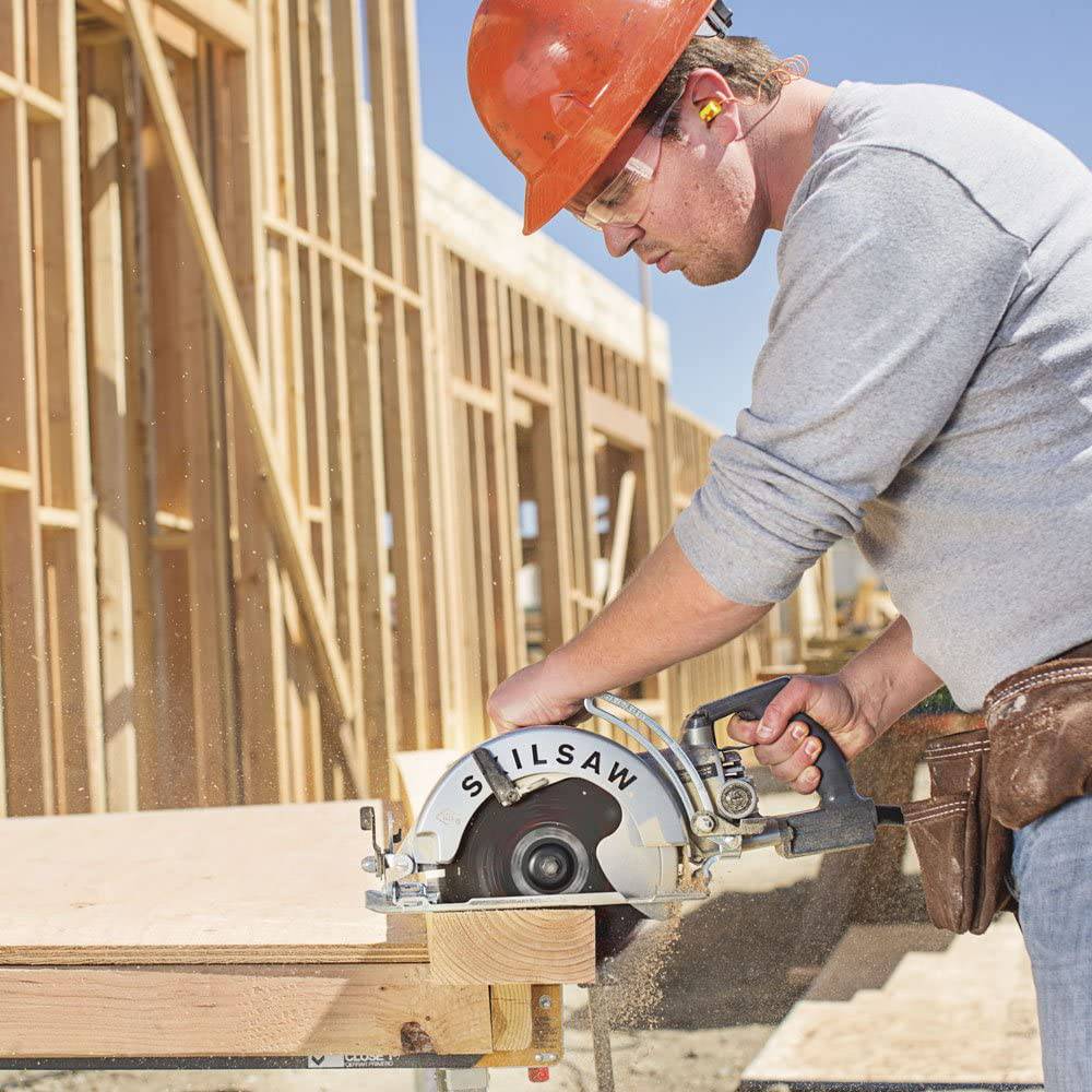 SKILSAW SPT78W-01 Sierra circular de tornillo sin fin de aluminio de 15 amperios y 8-1/4 pulgadas - DIGVICE MX