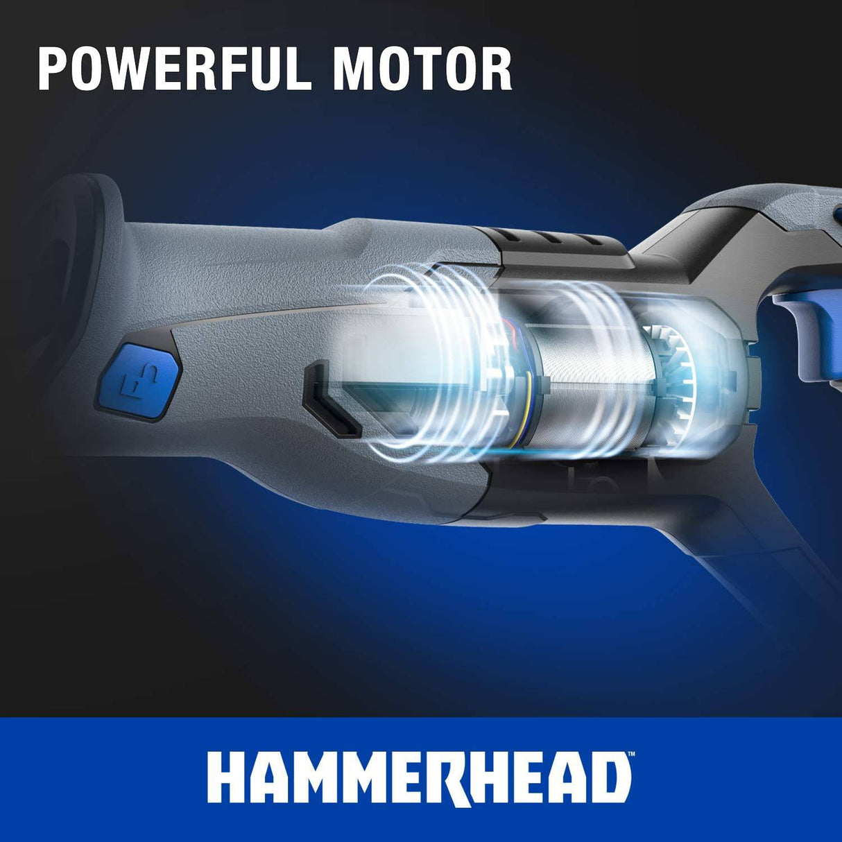 Hammerhead Kit de sierra recíproca inalámbrica de 20 V con batería de 2,0 Ah, cargador, hoja para cortar madera - HCRS201 - DIGVICE MX