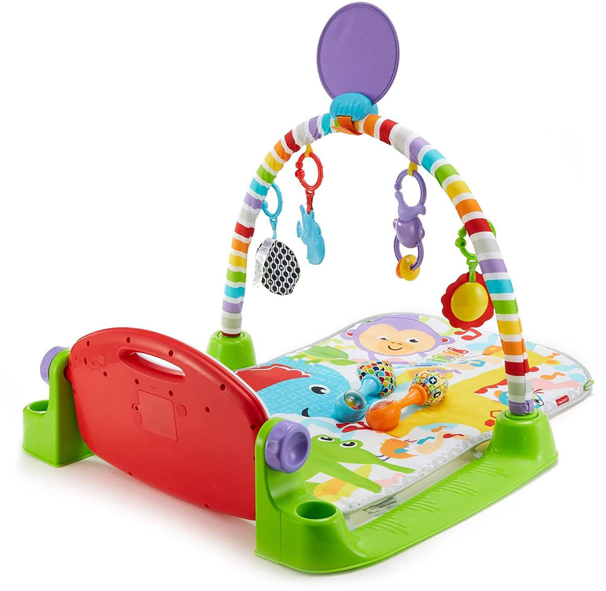 Fisher-Price Deluxe Kick & Play Piano Gimnasio y maracas - DIGVICE MX