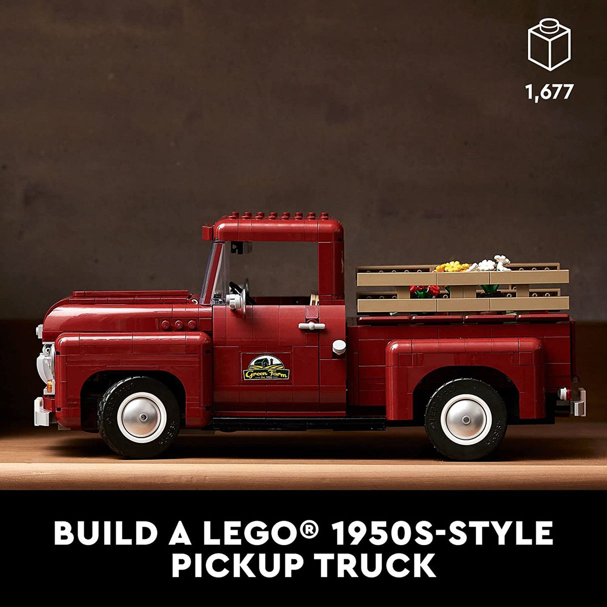 LEGO Icons Pickup Truck 10290 Set de construcción para adultos (1677 piezas)