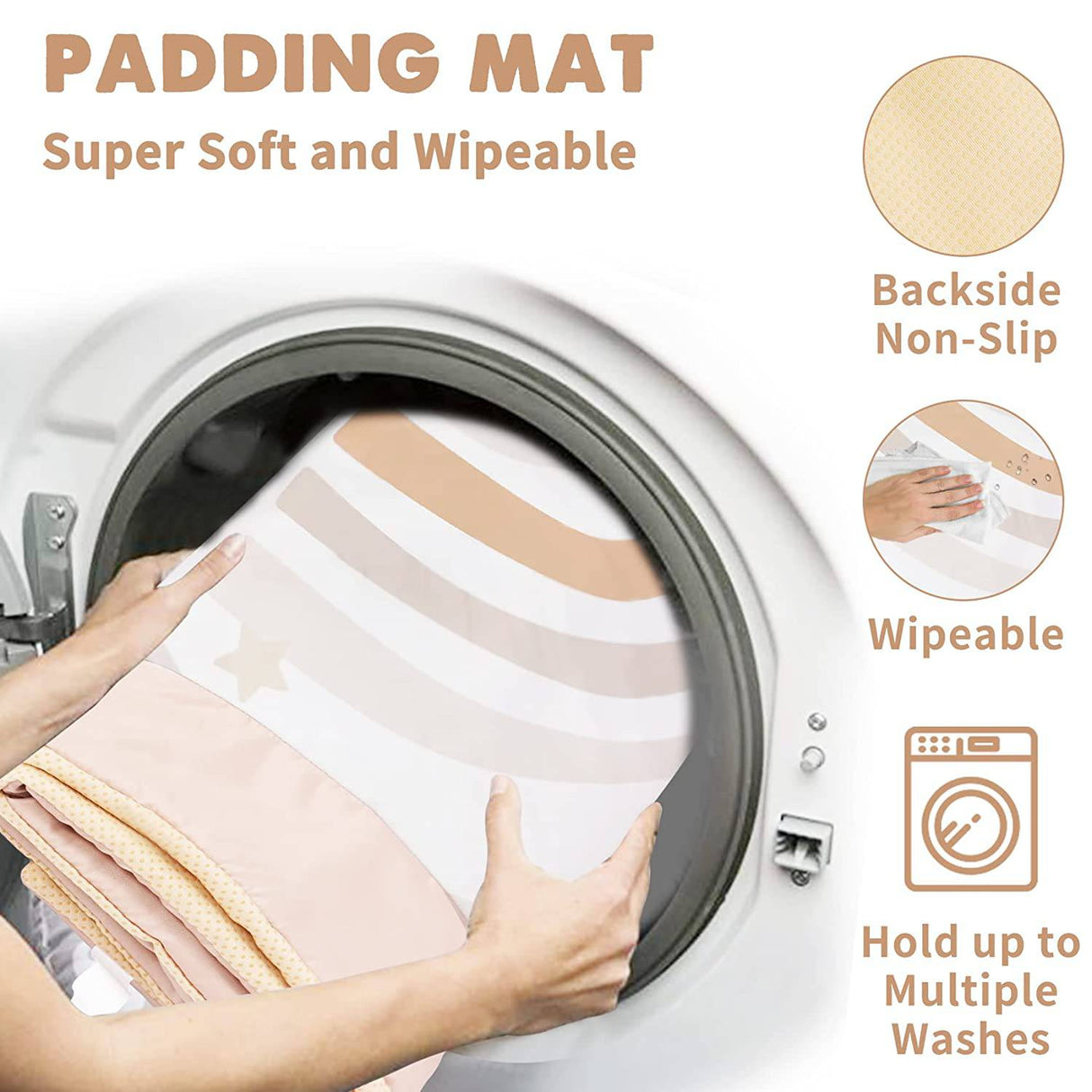 Little Dove Baby Gym and Infant Play Mat Rainbow Design para recién nacidos Gimnasio de actividades de desarrollo basado en etapas para niños pequeños de 0 a 3 6 9 12 meses Bebés con 7 juguetes - DIGVICE MX