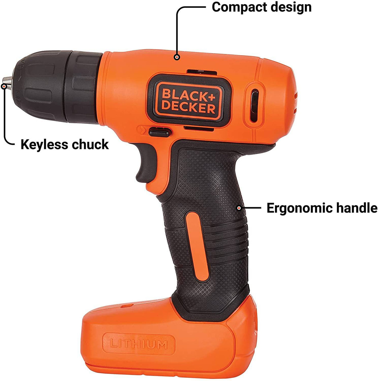 BLACK+DECKER 8V MAX Kit de herramientas para el hogar, 43 piezas (BDCD8HDPK) - DIGVICE MX