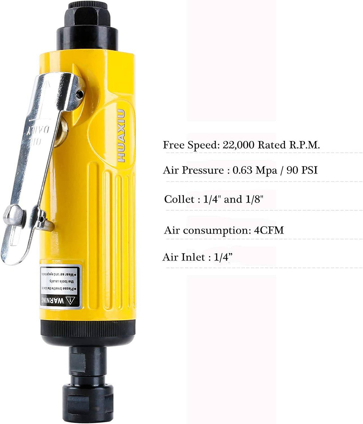 HUAXIU - Amoladora neumática con boquillas de 1/4"(6MM) y 1/8"(3MM), kit de amoladora neumática, 22000 RPM - DIGVICE MX