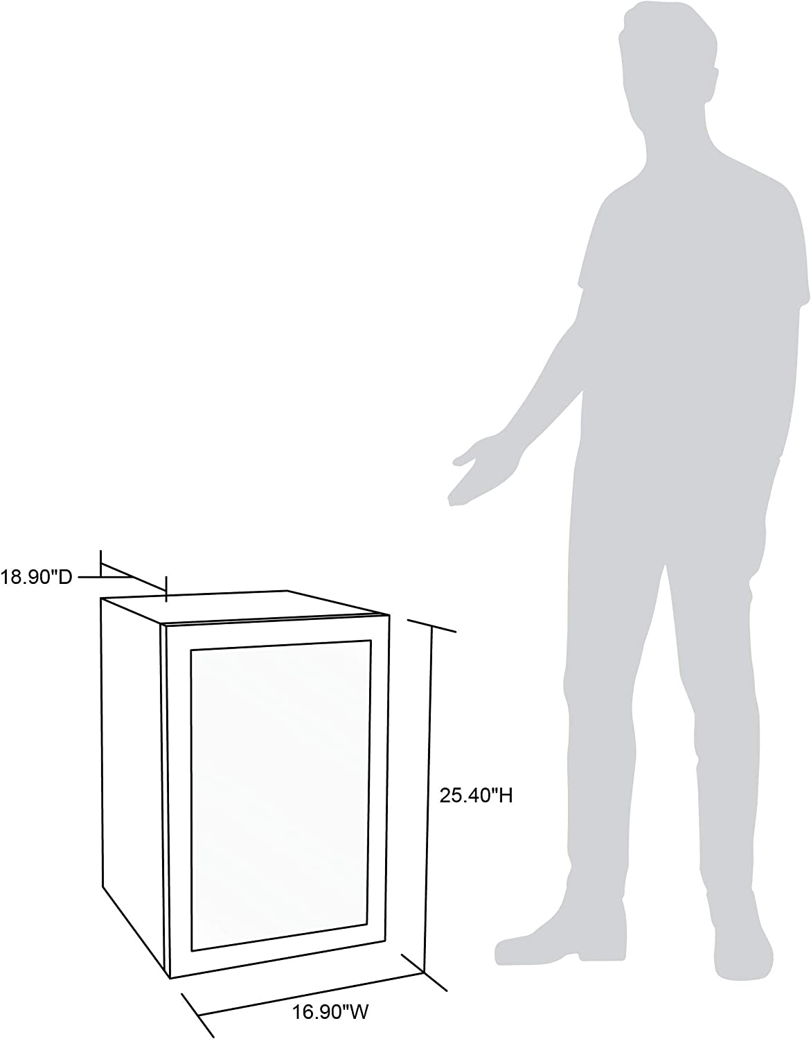 NewAir Refrigerador de bebidas con capacidad para 90 latas - Minibar Refrigerador de cerveza con puerta de vidrio con bisagra derecha - Enfría hasta 34F - AB-850 - Acero inoxidable - DIGVICE MX
