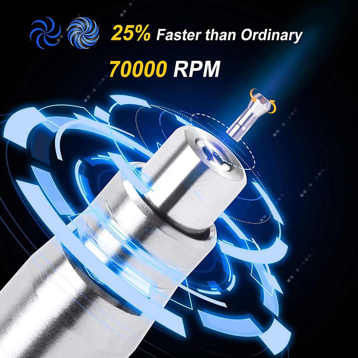 YON.SOU. 18 piezas lápiz troqueladora herramienta de aire 1/8 "pluma de grabado neumática 70.000 RPM aire Micro lápiz molinillo Kit - DIGVICE MX