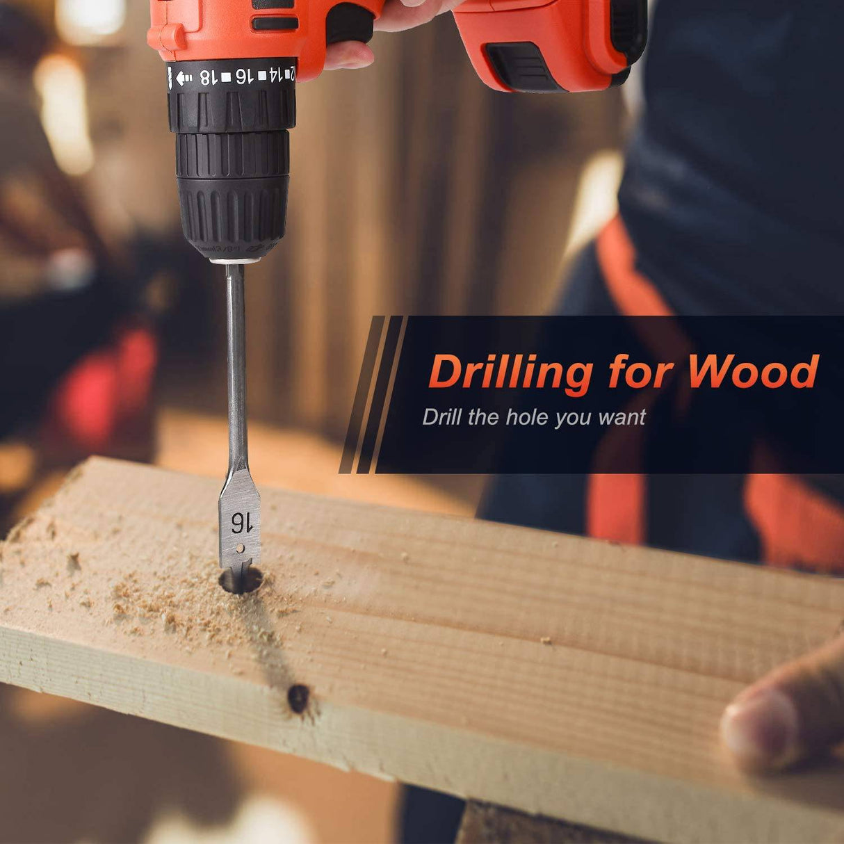 JUEMEL- Taladro inalámbrico de 20 V con 100 accesorios, juego de taladro eléctrico portátil, gatillo variable de 2 velocidades, mandril sin llave de 3/8", embrague 18+1 y batería de iones de litio de 2 Ah - DIGVICE MX