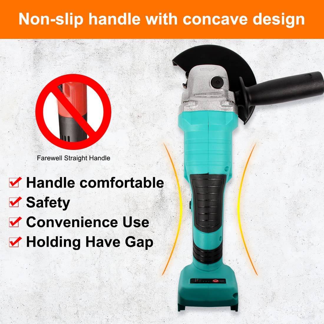 Amoladora angular inalámbrica BONSBOR Amoladoras de metal de velocidad variable de 18 V con motor sin escobillas y sistema de enfriamiento doble, ruedas de corte de 5 ", 18000 RPM - DIGVICE MX