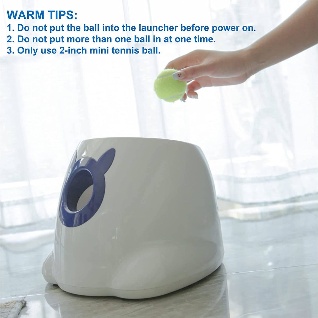 PALULU Lanzador automático de pelotas de juguete para perros, mini lanzador de pelotas de 2 pulgadas para perros pequeños y medianos - DIGVICE MX