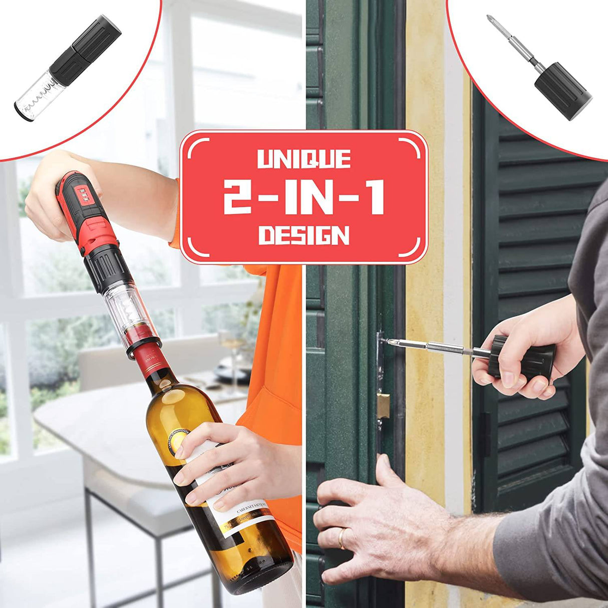 Beaspire Kit de destornillador inalámbrico multifunción 5 en 1, destornillador eléctrico magnético recargable eléctrico de 4 V 1,5 Ah, con 26 puntas de destornillador y extensión de broca, accesorio y bolsa de transporte - DIGVICE MX