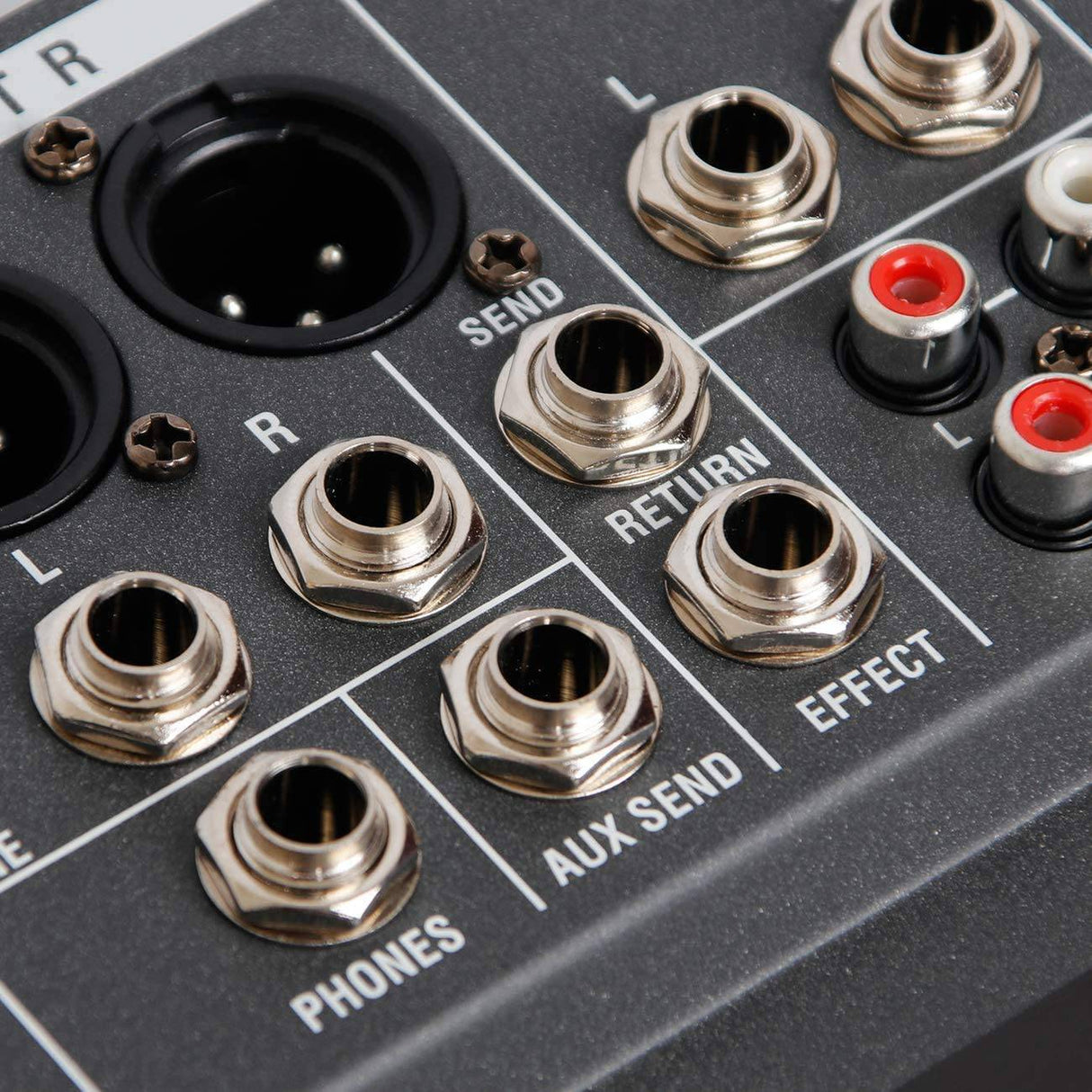 Fineshine Mezclador de audio de 12 canales Consola de mezcla de sonido con USB Bluetooth, entrada de grabación de PC, conector de micrófono XLR, alimentación de 48 V, entrada/salida RCA para profesionales y principiantes (12 canales)