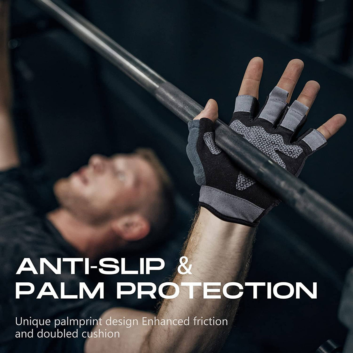 KANSOON Guantes de Entrenamiento Transpirables Esenciales, Levantamiento de Pesas Guantes de Ejercicio de Gimnasio sin Dedos con Espalda Abierta Curvada, para Levantamiento de Pesas, Mujeres y Hombres