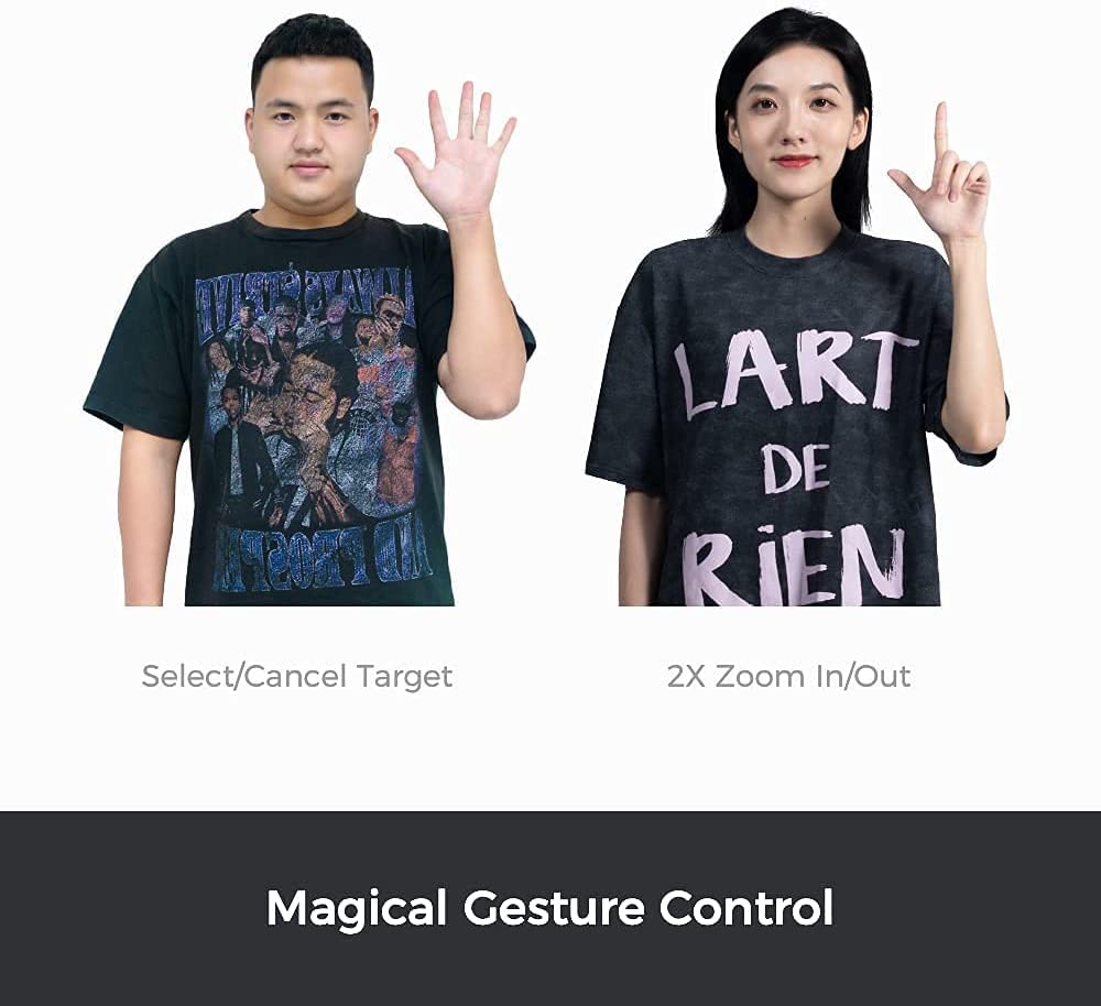 Cámara web OBSBOT Tiny PTZ, control de gestos y encuadre alimentado por IA, cámara web Full HD 1080p para videoconferencia, gran angular de 90 grados, corrección de poca luz