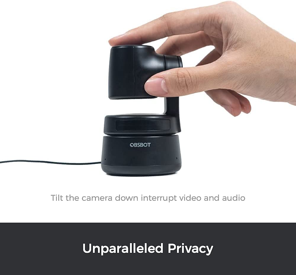 Cámara web OBSBOT Tiny PTZ, control de gestos y encuadre alimentado por IA, cámara web Full HD 1080p para videoconferencia, gran angular de 90 grados, corrección de poca luz