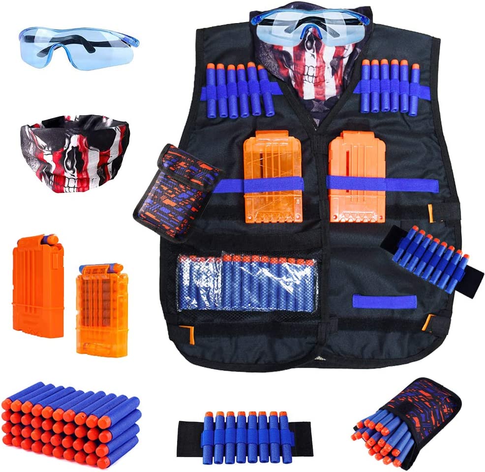 Kit de chaleco táctico para niños para Nerf Guns N-Strike Elite Series