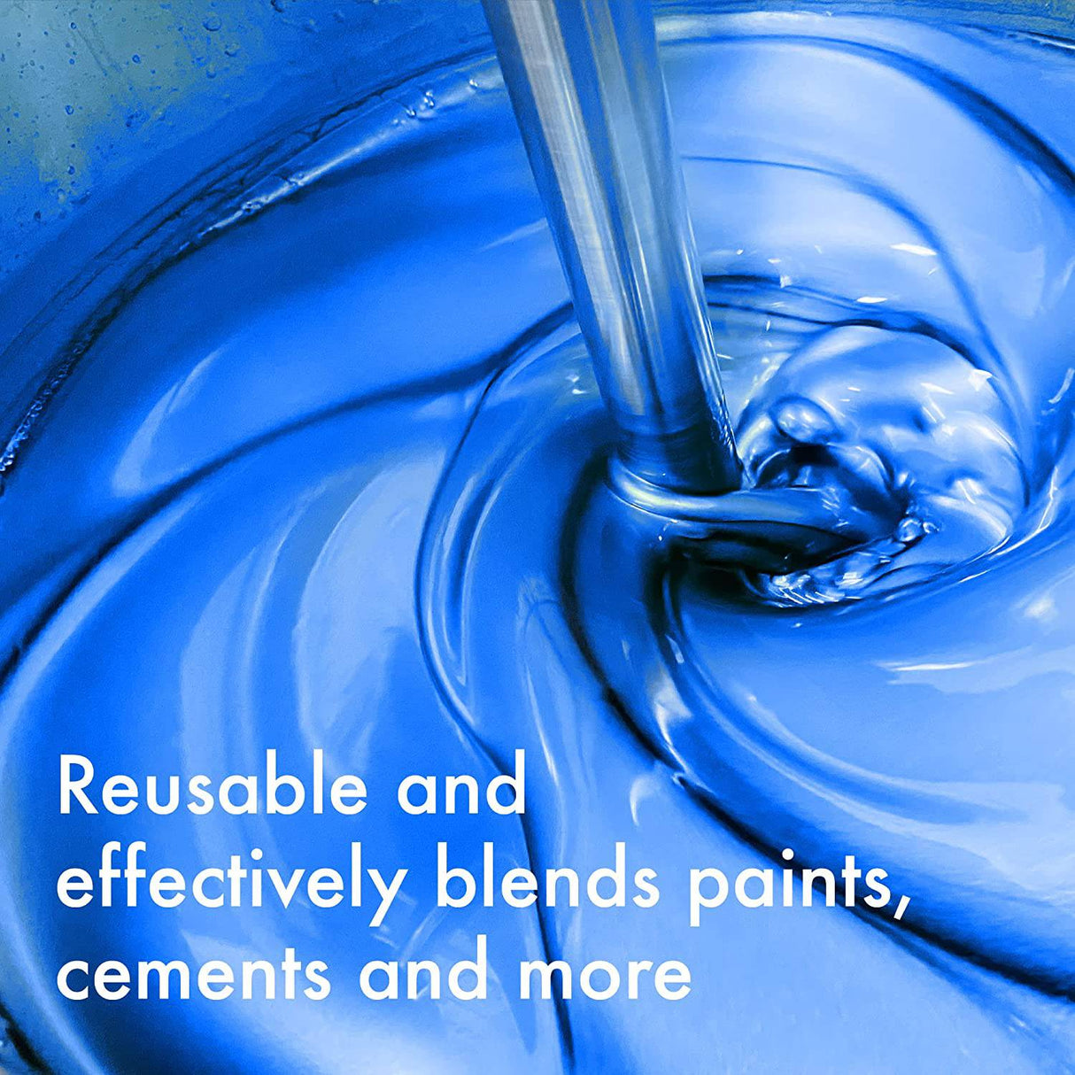 IMPRESA 2 unidades de mezclador de pintura para taladro, extra largo a prueba de óxido, accesorio de taladro agitador de pintura para una consistencia uniforme, paleta de taladro de fácil limpieza, mezclador de pintura para taladro de 5 galones - DIGVICE MX