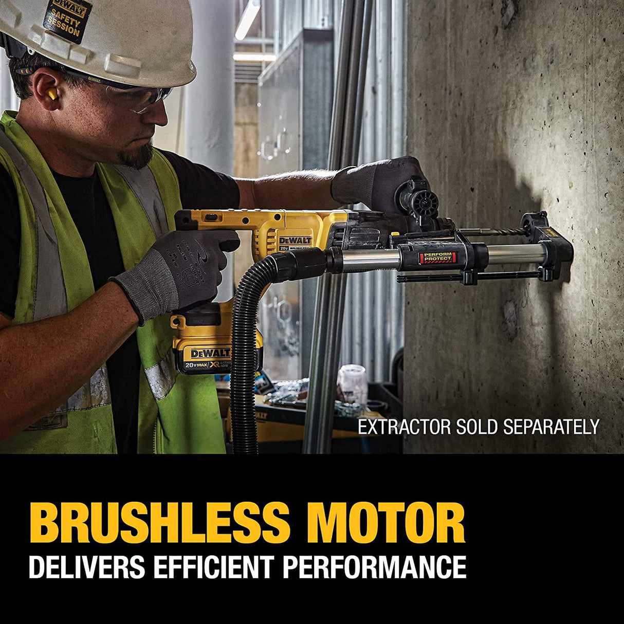 DEWALT 20V MAX* XR Kit de taladro de martillo rotatorio, mango en D, 1 pulgada (DCH133M2) - DIGVICE MX