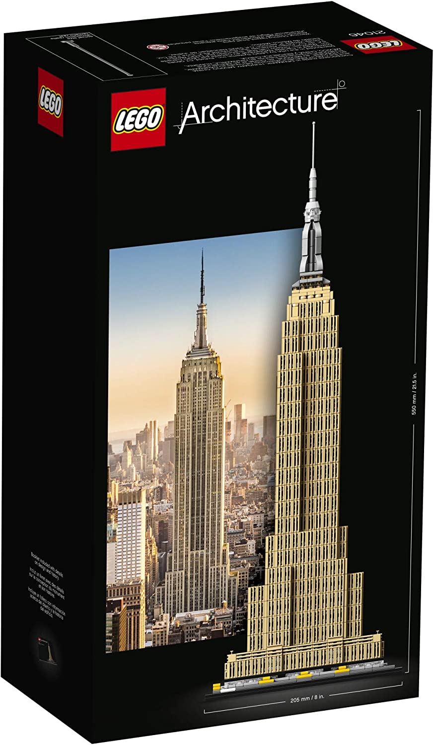 LEGO Architecture Empire State Building 21046 New York City Skyline Architecture Model Kit para adultos y niños, Build It Yourself Model Skyscraper (1767 piezas)