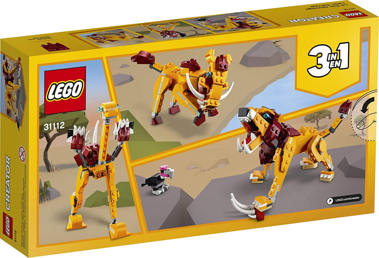 LEGO Creator 3in1 Wild Lion 31112 3in1 (224 piezas)