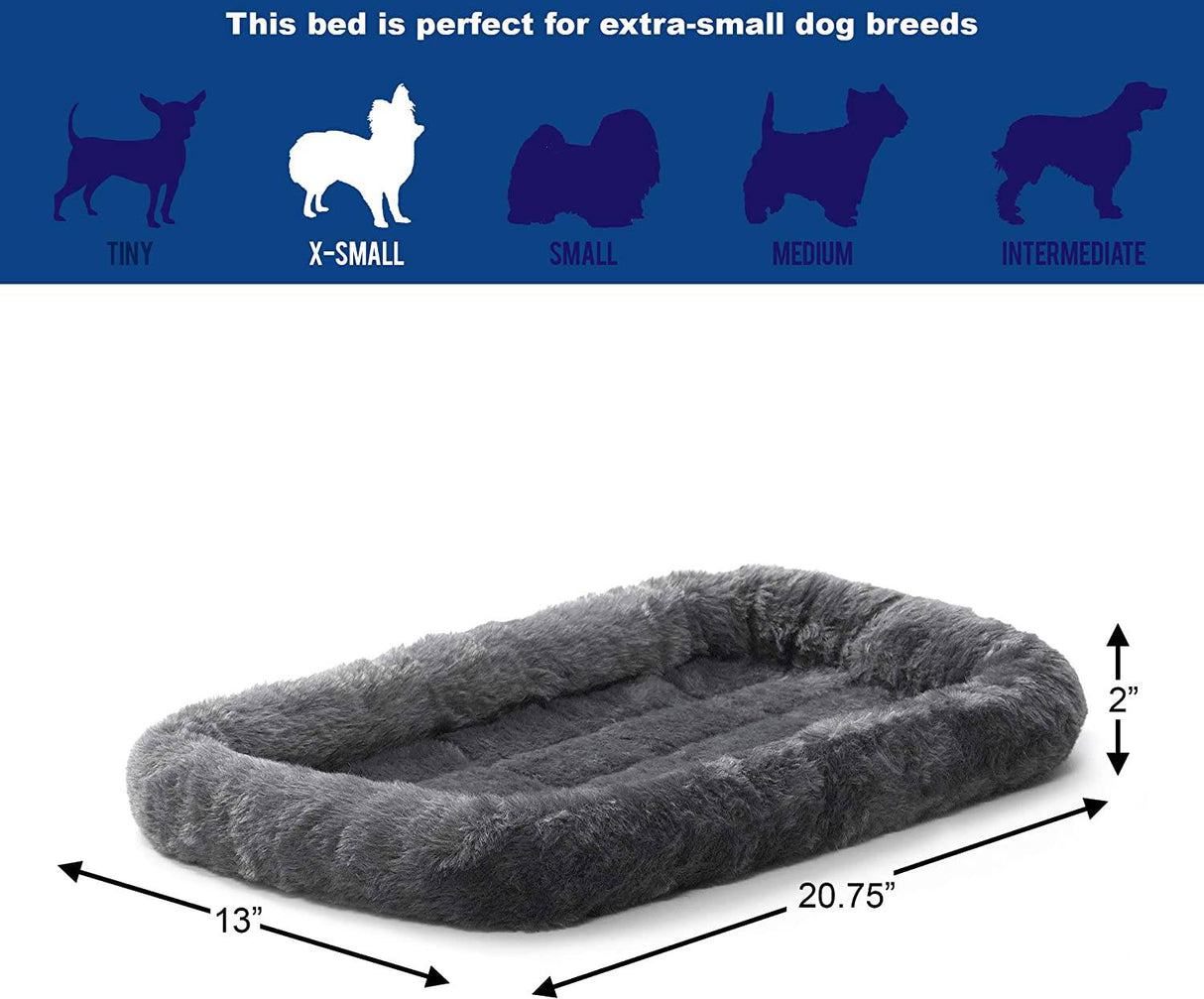 MidWest Bolster - Cama para mascotas | Camas para perros ideales para cajas de metal para perros | Lavar a máquina y secar - DIGVICE MX