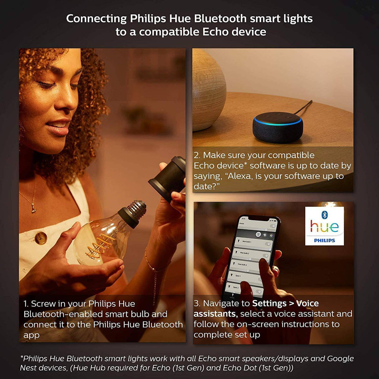 Filamento inteligente Philips Hue 551788-2, paquete de 2, ST19 - DIGVICE MX
