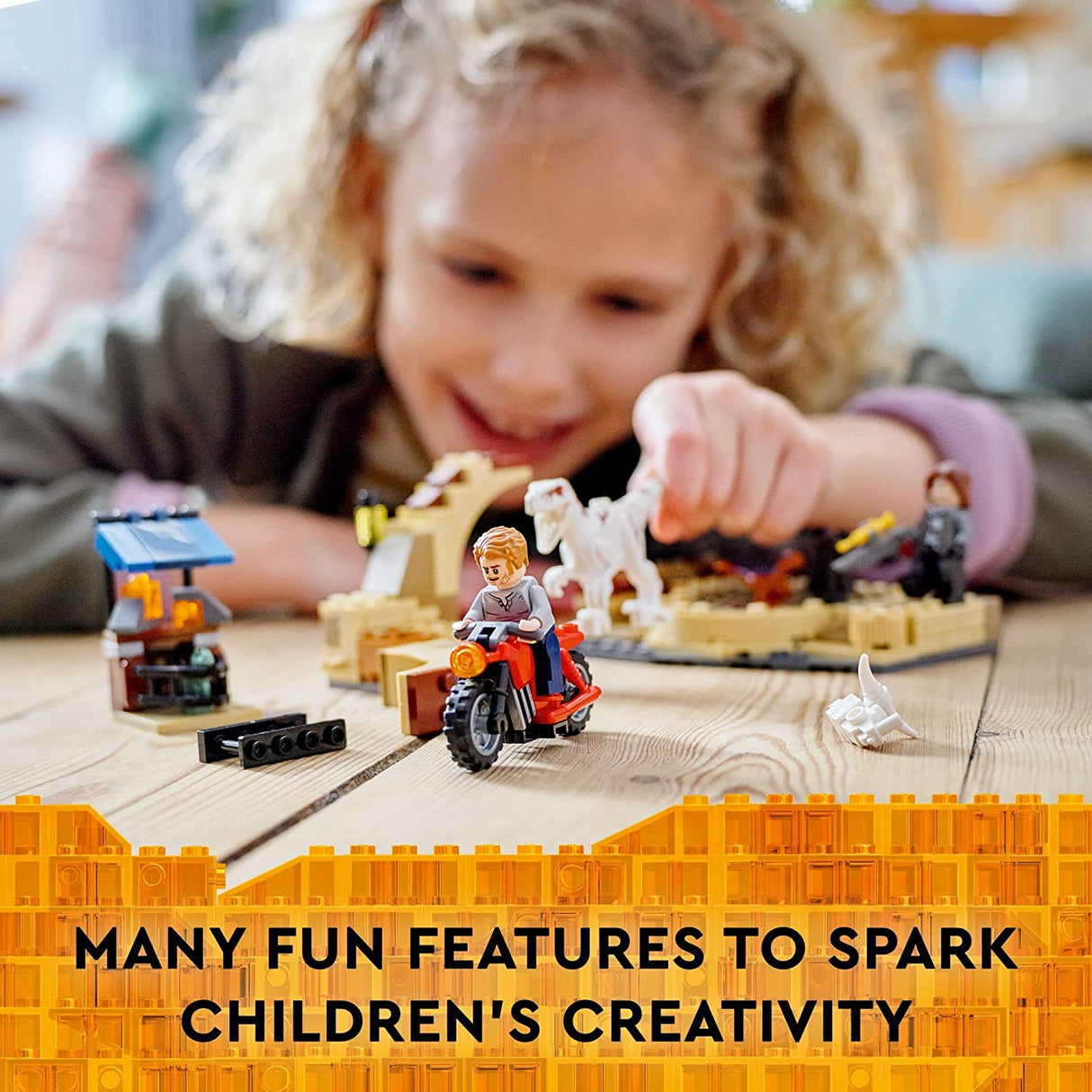 LEGO Jurassic World Dominion Atrociraptor Dinosaur: Bike Chase 76945 (169 piezas)