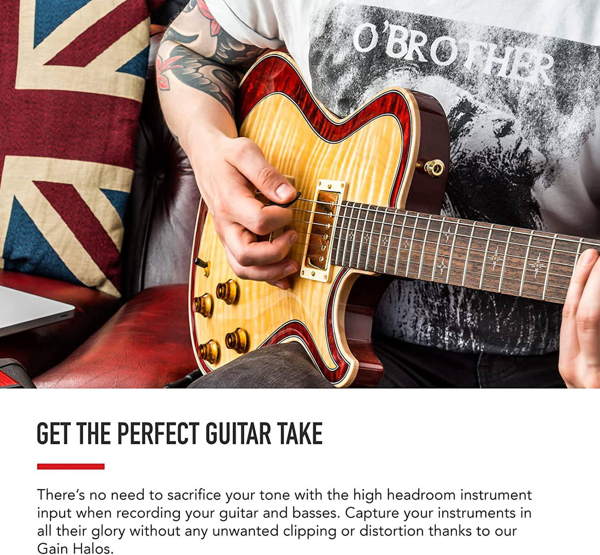 Focusrite Scarlett Interfaz de audio USB Solo de 3.ª generación, para guitarristas, vocalistas, creadores de podcasts o productores: alta fidelidad, grabación con calidad de estudio y todo el software que necesita para grabar