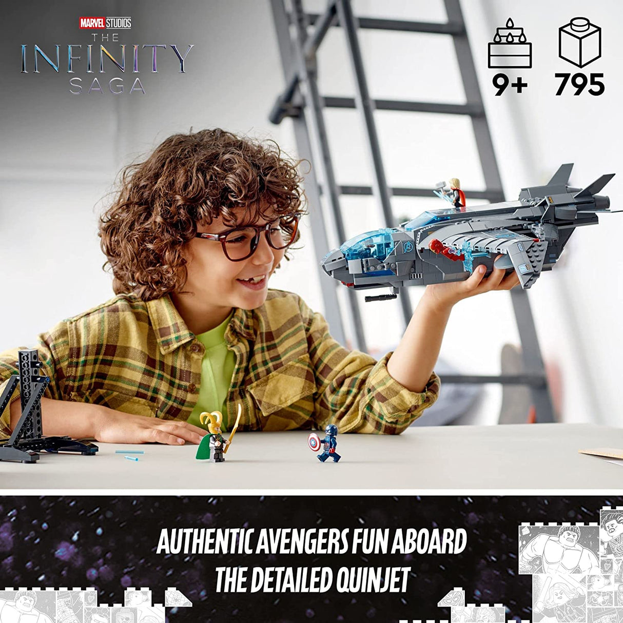 LEGO Marvel The Avengers Quinjet 76248 (795 piezas)