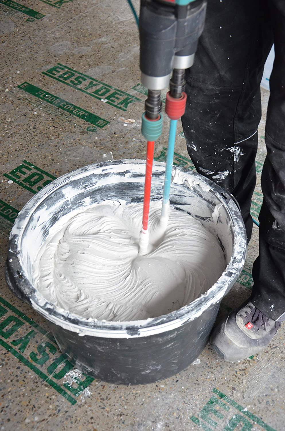 COLLOMIX Paletas de mezcla duales - MKD Serie 8.3" Juego de accesorios de taladro doble mezclador para todas las viscosidades y materiales de mezcla - Conexión HEXAFIX - MKD140HF - DIGVICE MX