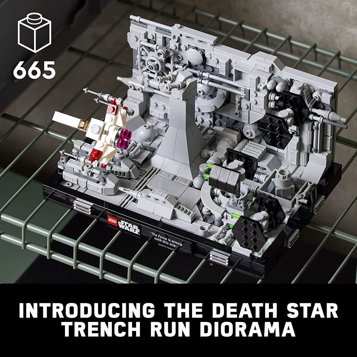 LEGO Star Wars Death Star Trench Run Diorama 75329 Juego de construcción para adultos (665 piezas)