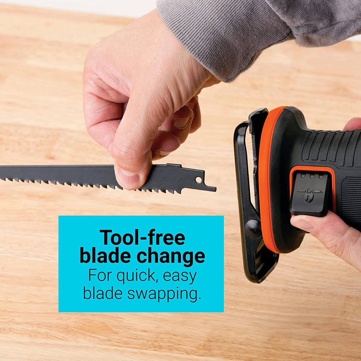 BLACK+DECKER 20V MAX* POWERCONNECT 7/8 pulg. Sierra alternativa inalámbrica (BDCR20B) - DIGVICE MX