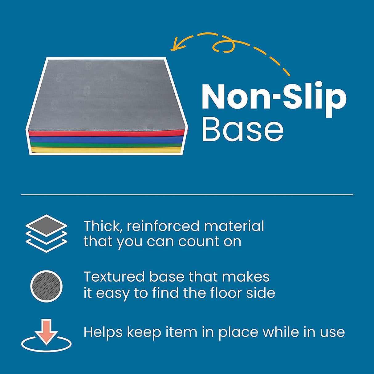 SoftZone Patchwork - Tapete de actividades de espuma para niños pequeños, 58 pulgadas, cuadrado, colorido, tapete para gatear y estar boca abajo, tapete acolchado para el piso del bebé, juego activo seguro para bebés, diseño plegable, varios colores - DIGVICE MX